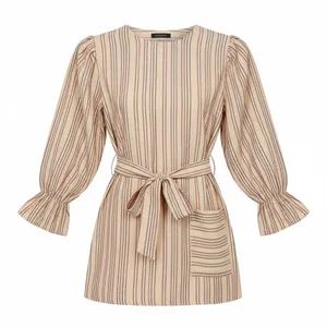 تونیک آستین بلند زنانه مدل کمر کد A