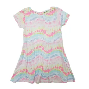 پیراهن دخترانه مدل آبرنگی