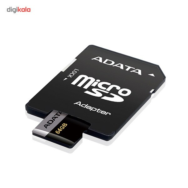 کارت حافظه‌ microSDHC ای دیتا مدل Premier Pro کلاس 10 استاندارد UHS-I U3 سرعت 95MBps به همراه آداپتور SD ظرفیت 16 گیگابایت