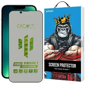 Glass Screen Protector Epicoy Cactus-ESD-Privacy For Apple iPhone 14 / 13 Pro / 13