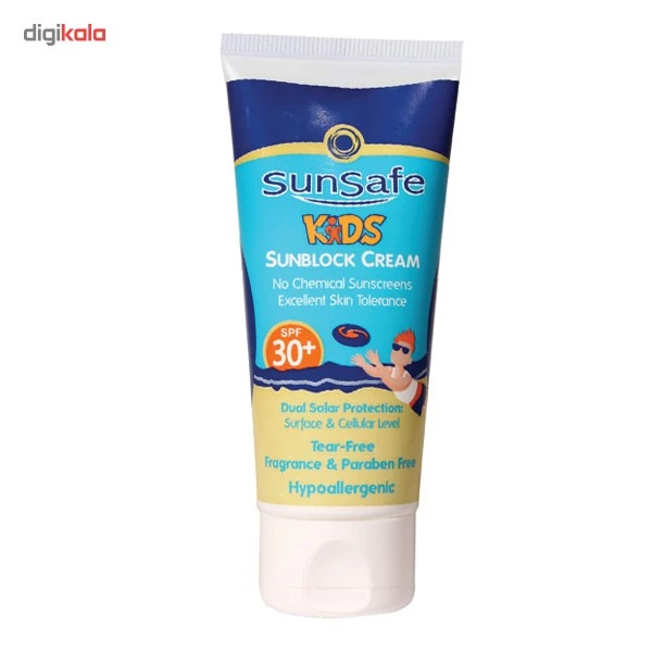 عکس شماره 2 : کرم ضد آفتاب کودکان سان سیف spf30 مقدار 50 گرم