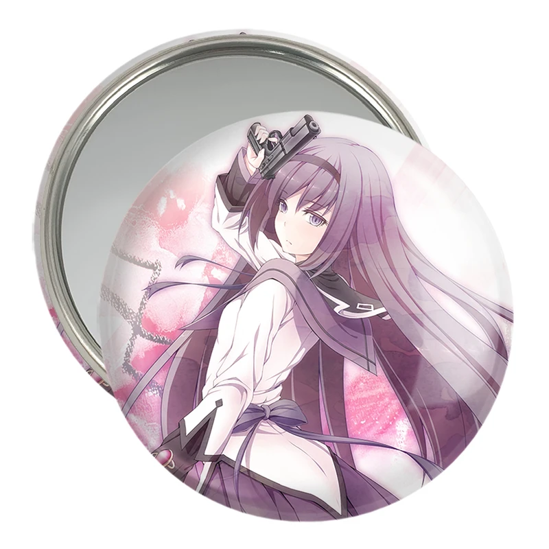 آینه جیبی خندالو مدل همورا اکامی انیمه مادوکا مجیکا Madoka Magica  کد 18386