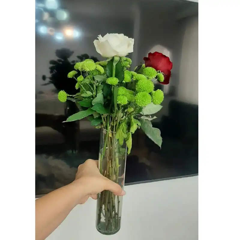 گلدان شیشه ای مدل 30D6 بسته 2 عددی