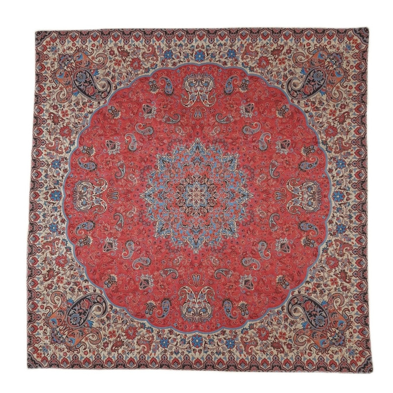 رومیزی ترمه مدل مربع طرح شاهسوند