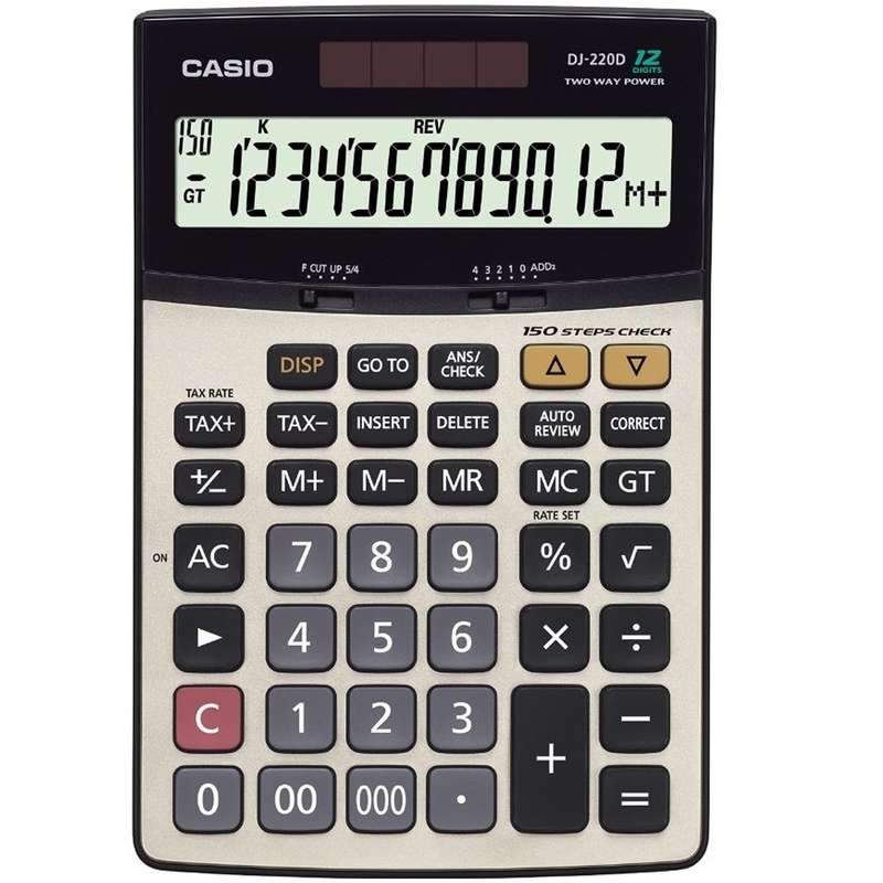 ماشین حساب کاسیو مدل DJ-220-D ماشین حساب کاسیو مدل DJ-220-D