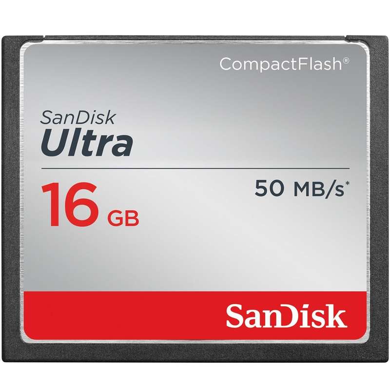 کارت حافظه CompactFlash سن دیسک مدل Ultra سرعت 333X 50MBps ظرفیت 16 گیگابایت کارت حافظه CompactFlash سن دیسک مدل Ultra سرعت 333X 50MBps ظرفیت 16 گیگابایت