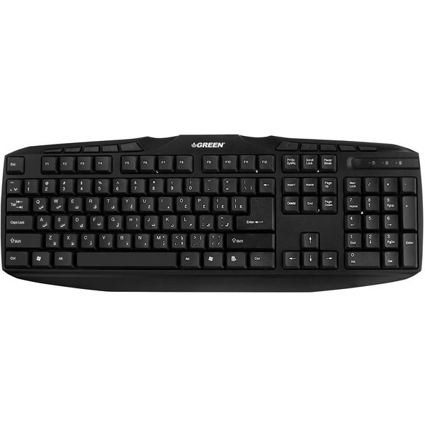 کیبورد گرین مدل GK-302 با حروف فارسی کیبورد گرین مدل GK-302 با حروف فارسی