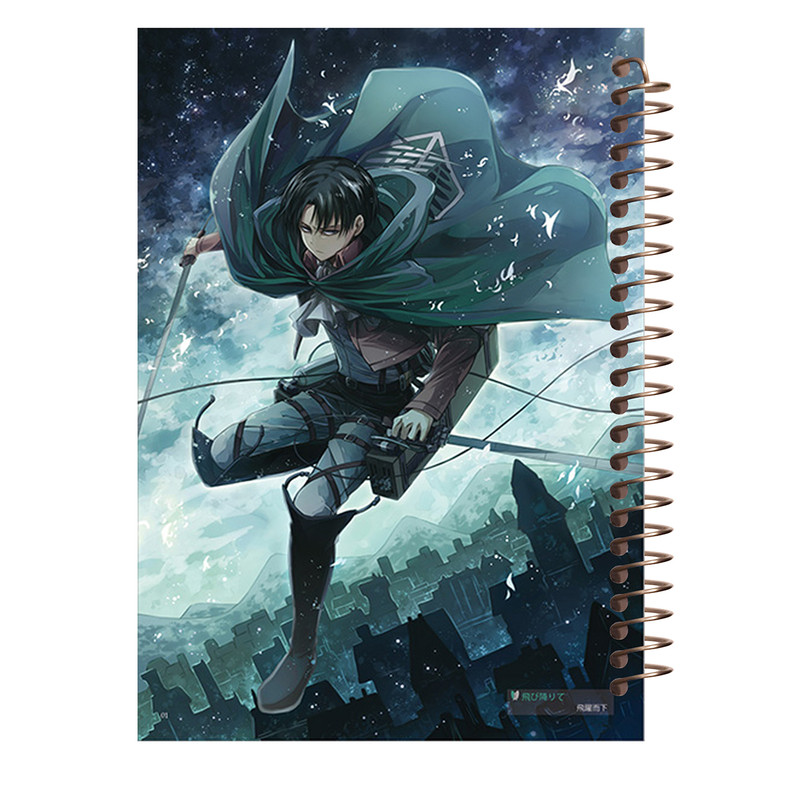 دفتر مشق 80 برگ طرح انیمه اتک اف تایتان کد J149