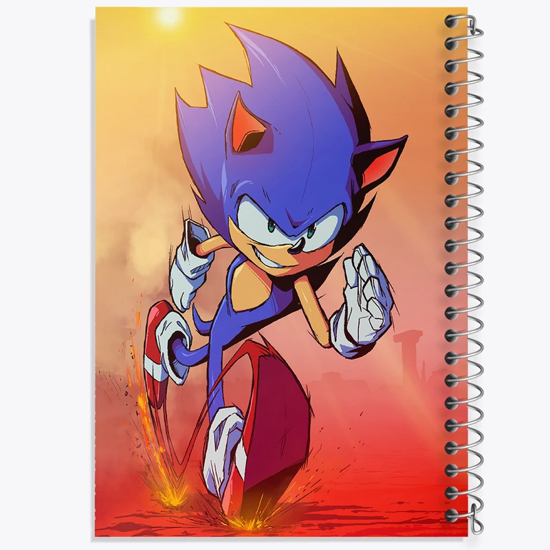 دفتر مشق 100 برگ خندالو طرح سونیک (Sonic) کد 37032