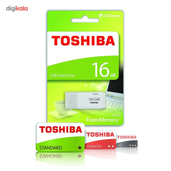 فلش مموری توشیبا مدل TransMemory U202 ظرفیت 16 گیگابایت