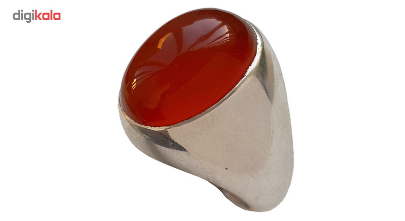 انگشتر نقره جواهرسرا مدل عقیق آبدار یمنی