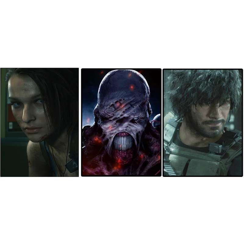 تابلو شاسی مدل بازی Resident Evil 3 Remake کد AP03 مجموعه 3 عددی