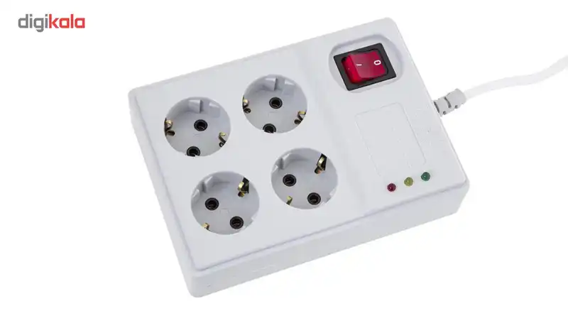 چندراهی برق و محافظ پارت الکتریک مدل PE2204