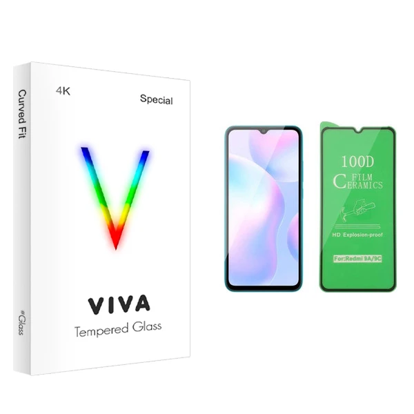 محافظ صفحه نمایش سرامیکی ویوا مدل 4K مناسب برای گوشی موبایل شیائومی Redmi 9A
