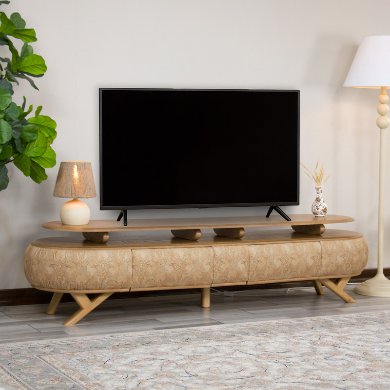 میز تلویزیون مدل پارسه 190 مناسب برای تلویزیون تا 75 اینچ