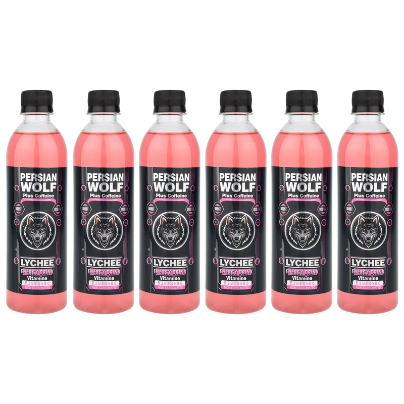 نوشیدنی انرژی‌زا استوایی پرشین وولف پلاس - حجم 500 میلی‌لیتر بسته 6 عددی