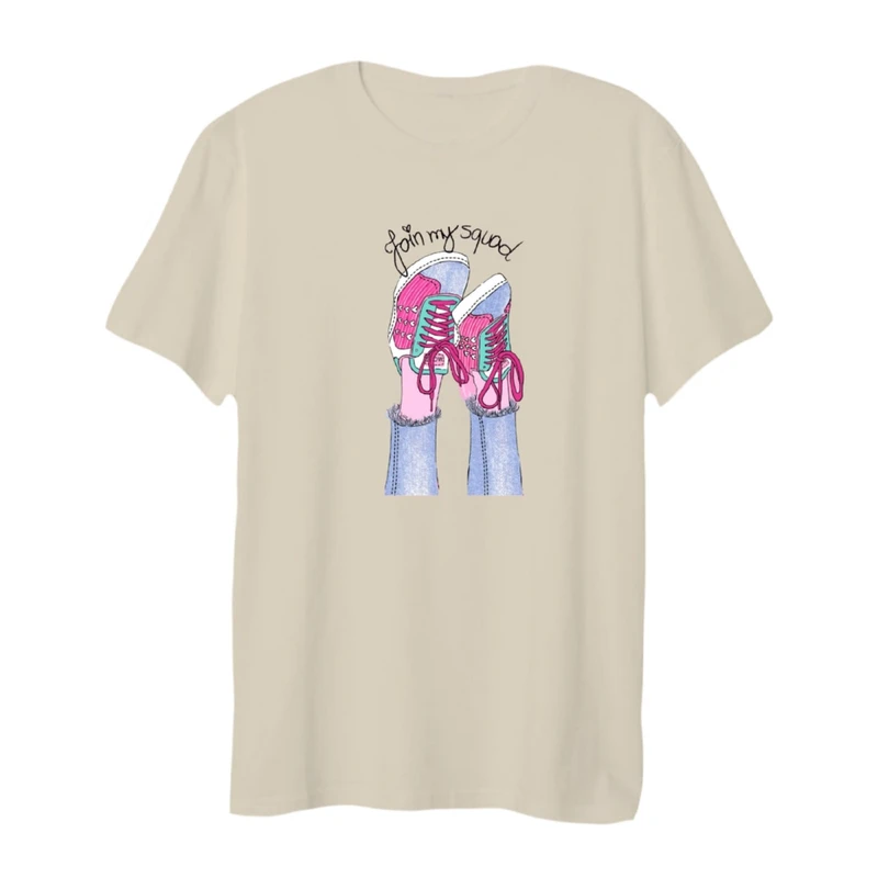 تی شرت لانگ آستین کوتاه  زنانه مدل کتونی کد 1