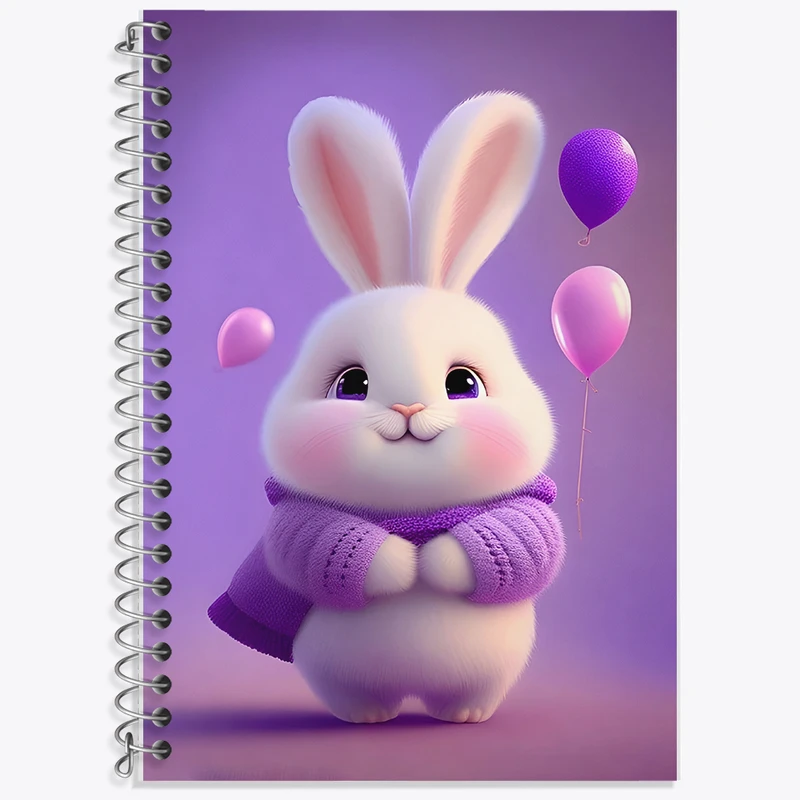 دفتر لغت 50 برگ خندالو طرح خرگوش کیوت کد F5694