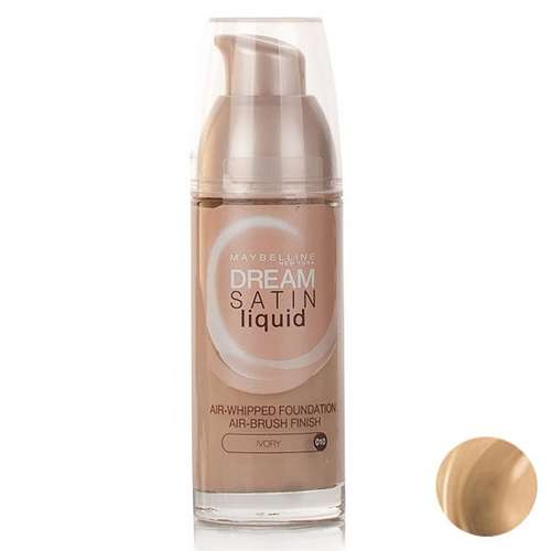 کرم پودر میبلین مدل Dream Satin Liquid Ivory 10 حجم 30 میلی لیتر