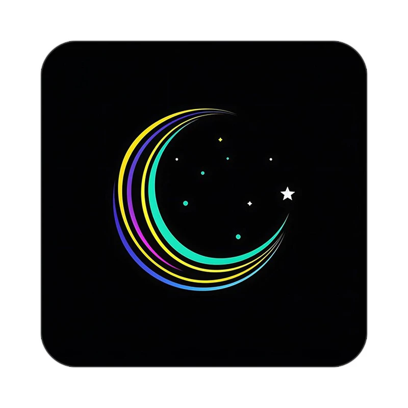 زیر لیوانی کاکتی طرح ماه و ستاره مدل mp53079