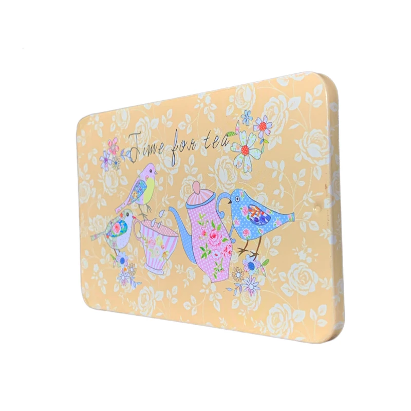 جعبه دکوری مدل قوطی فلزی طرح bird کد 15