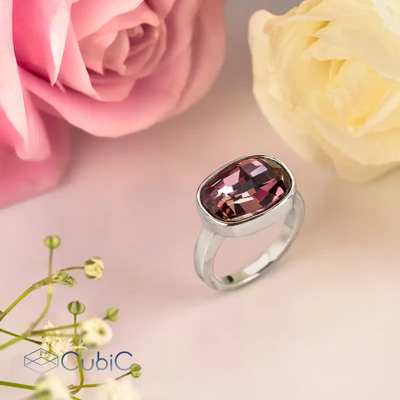 انگشتر زنانه کوبیک مدل QR--481053