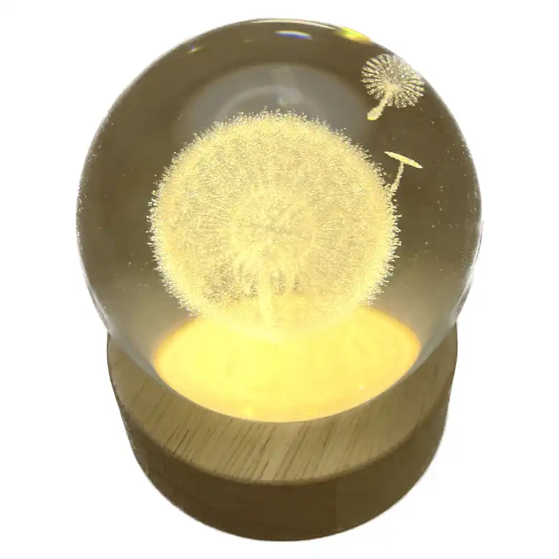 چراغ خواب مدل گوی شیشه ای طرح قاصدک کد 5/16-89173