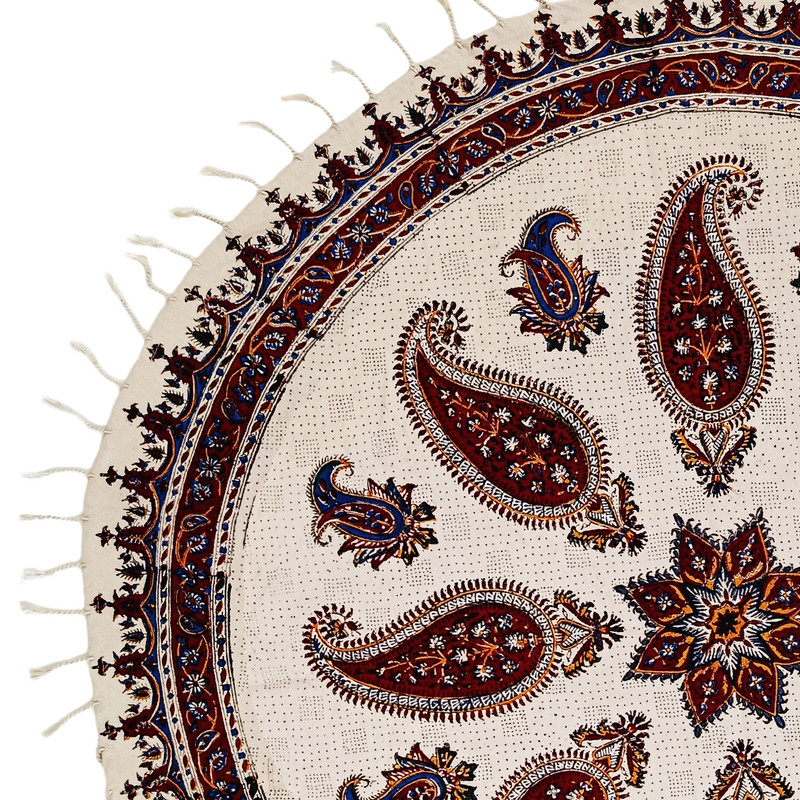 رومیزی قلمکار مدل بته جقه