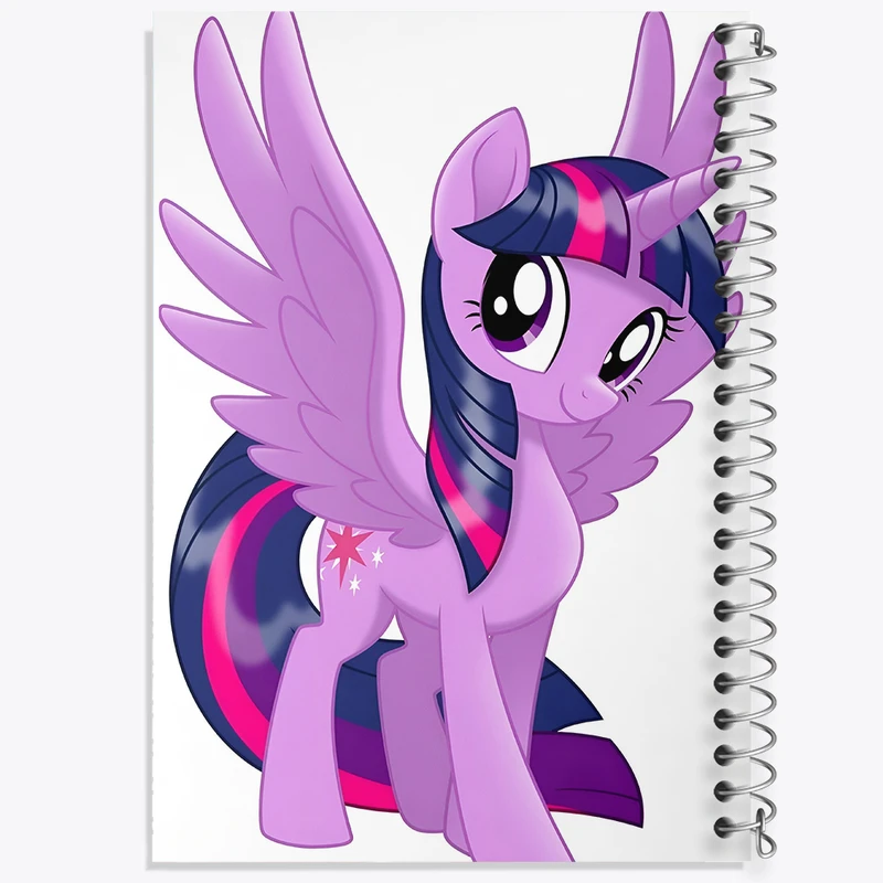 دفتر شطرنجی 50 برگ خندالو طرح توایلایت اسپارکل پونی کد N3272