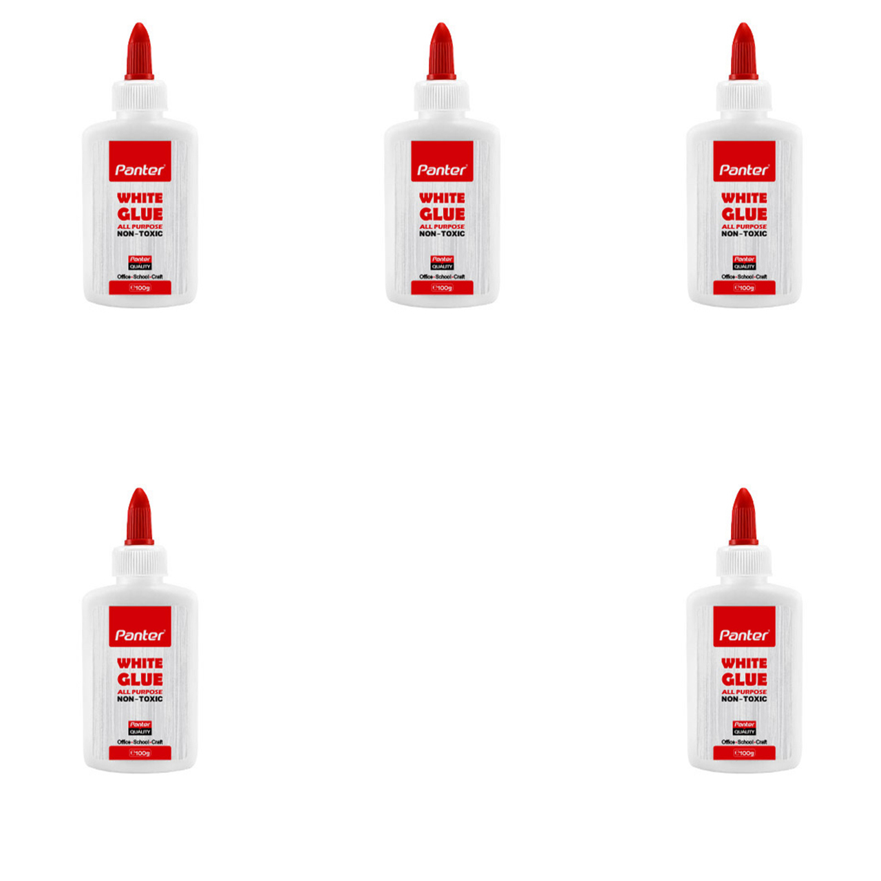چسب چوب پنتر مدل White Glue بسته 5 عددی