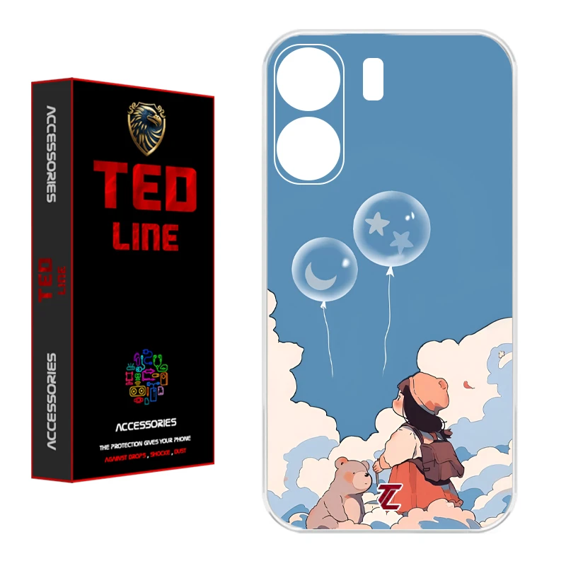 کاور تدلاین طرح دخترانه کد 1202 مناسب برای گوشی موبایل شیائومی Redmi 13C / Poco C65