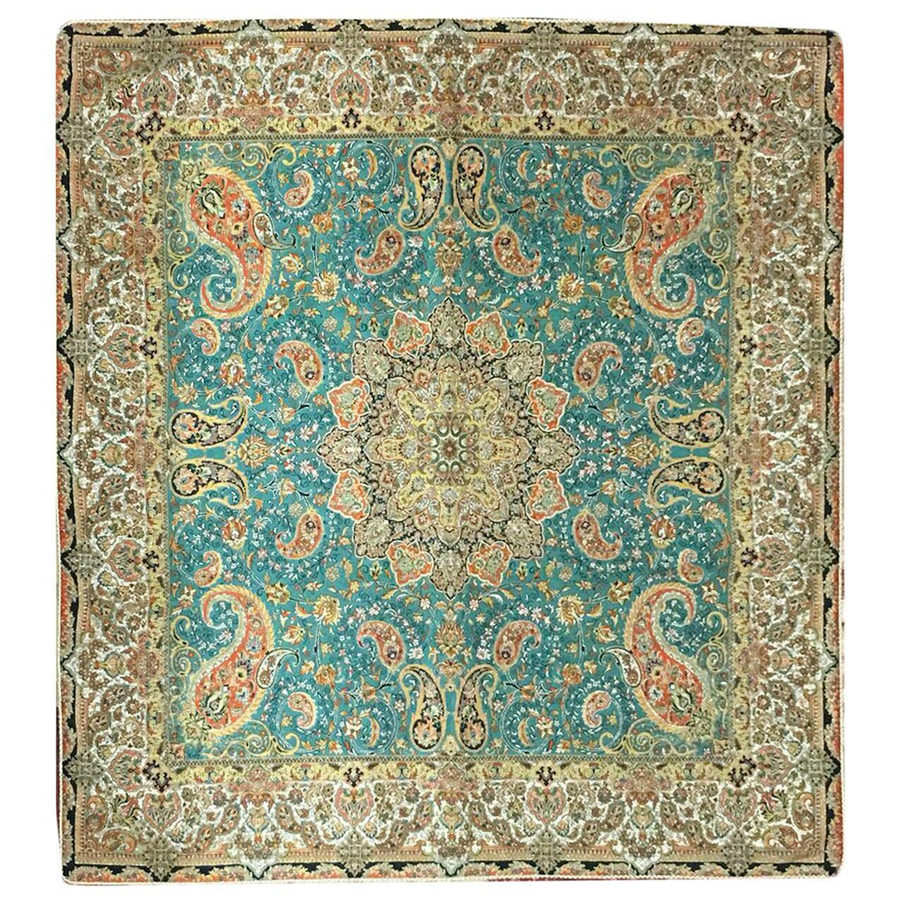 رومیزی ترمه مدل T30 سایز 100x100سانتی متر
