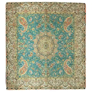 رومیزی ترمه مدل T30 سایز 100x100سانتی متر