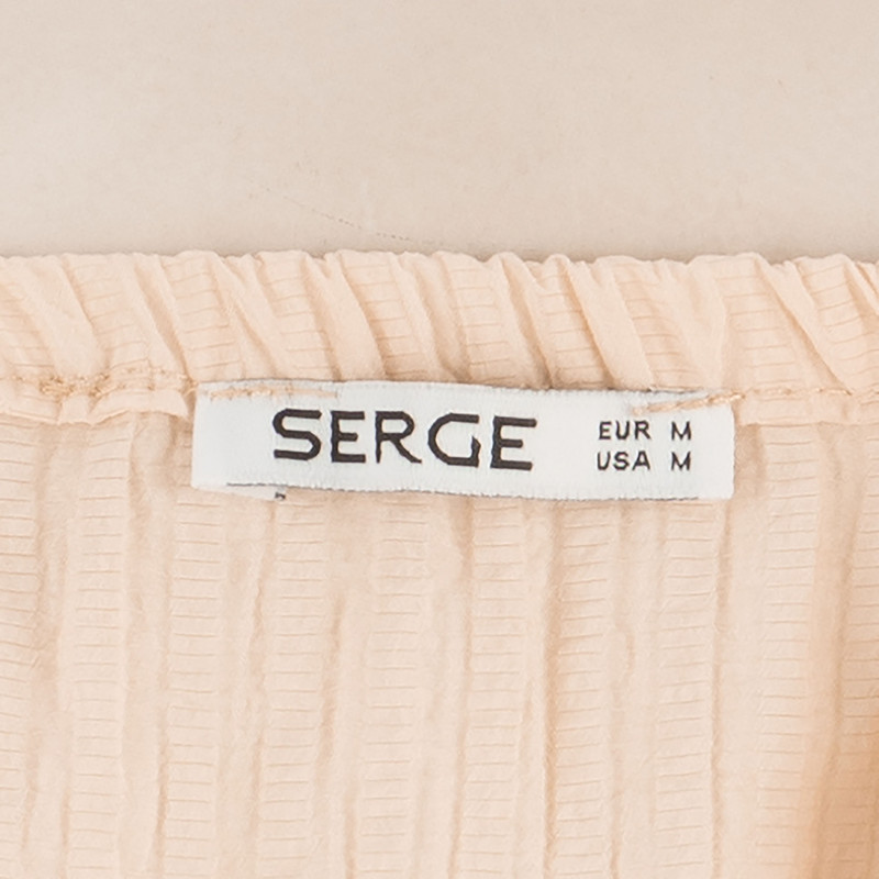 بلوز آستین بلند زنانه سرژه مدل 204586 رنگ کرم