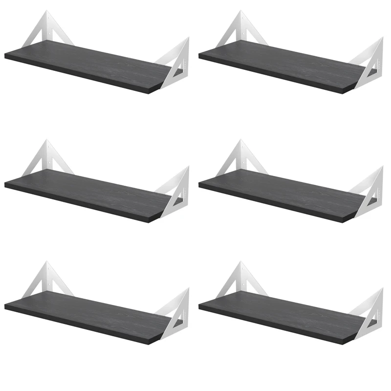 شلف دیواری دینیال مدل p.s مثلثی کد DN-02SH-06 مجموعه شش عددی