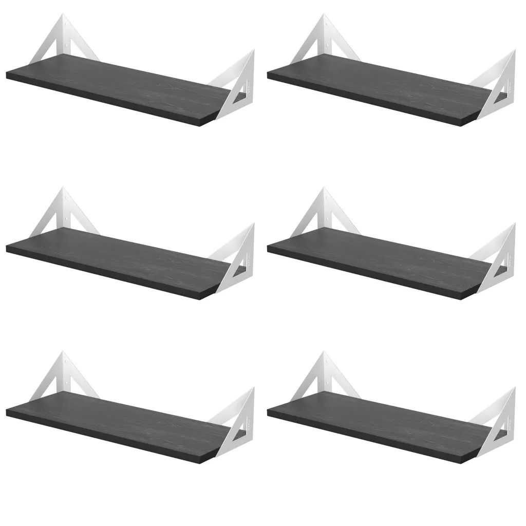 شلف دیواری دینیال مدل p.s مثلثی کد DN-02SH-06 مجموعه شش عددی