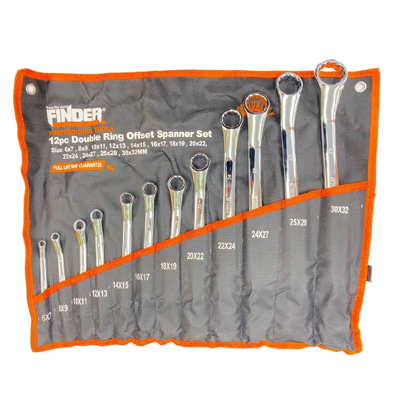 مجموعه 12 عددی آچار دوسر رینگی فایندر مدل 192137