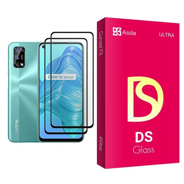 محافظ صفحه نمایش آسدا مدل DS Glass MIX002 مناسب برای گوشی موبایل ریلمی V5 5G بسته دو عددی