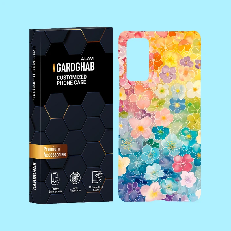 کاور گارد قاب علوی مدل گل مناسب برای گوشی موبایل سامسونگ Galaxy S20 FE