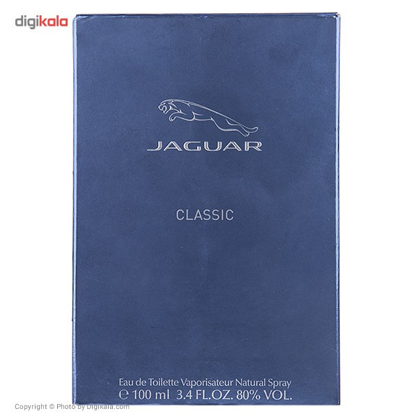 ادو تویلت مردانه جگوار مدل Classic Blue حجم 100 میلی لیتر