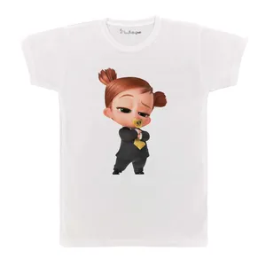 تی شرت بچگانه پرمانه طرح بچه رئیس کد pmt.4177
