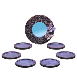 ست 7 تکه هفت سین چوبی رزینی مدل H-01