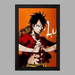 تابلو خندالو مدل لوفی انیمه وان پیس One Piece  کد 17260