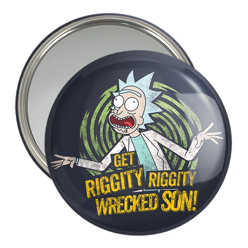 آینه جیبی خندالو مدل انیمیشن ریک و مورتی Rick and Mort کد 26379