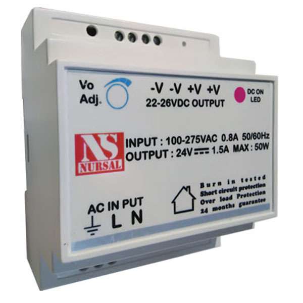 منبع تغذیه سوئیچینگ صنعتی نورسال مدل NS24V1.5ADIn
