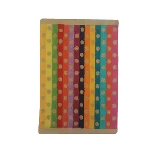  حوله دستی برق لامع  مدل رنگین کمان سایز 30x50 سانتی متر