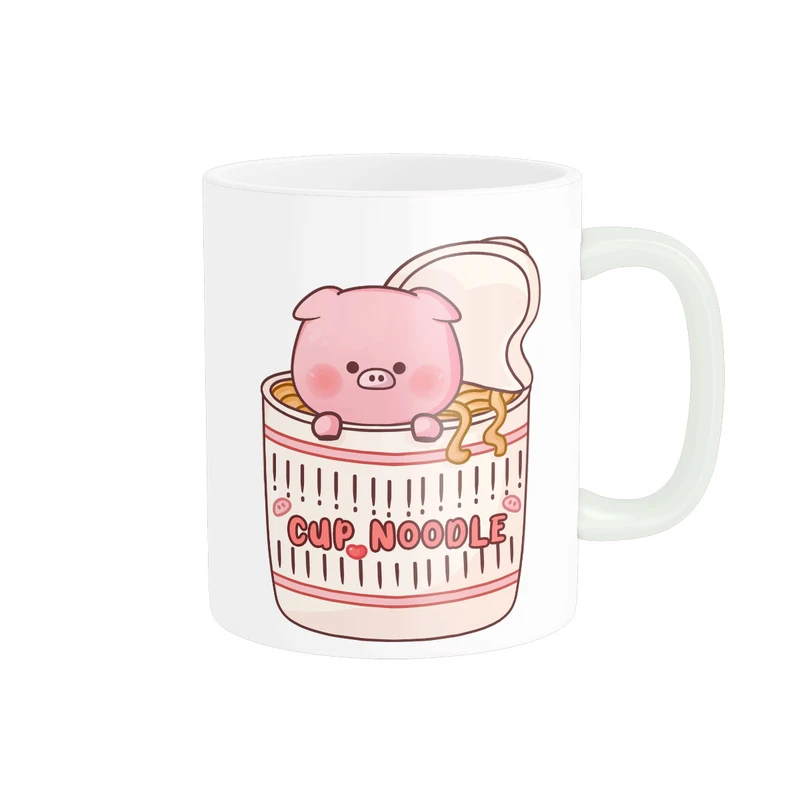 ماگ پاد آفرین مدل خوک ظرف نودل کد 20