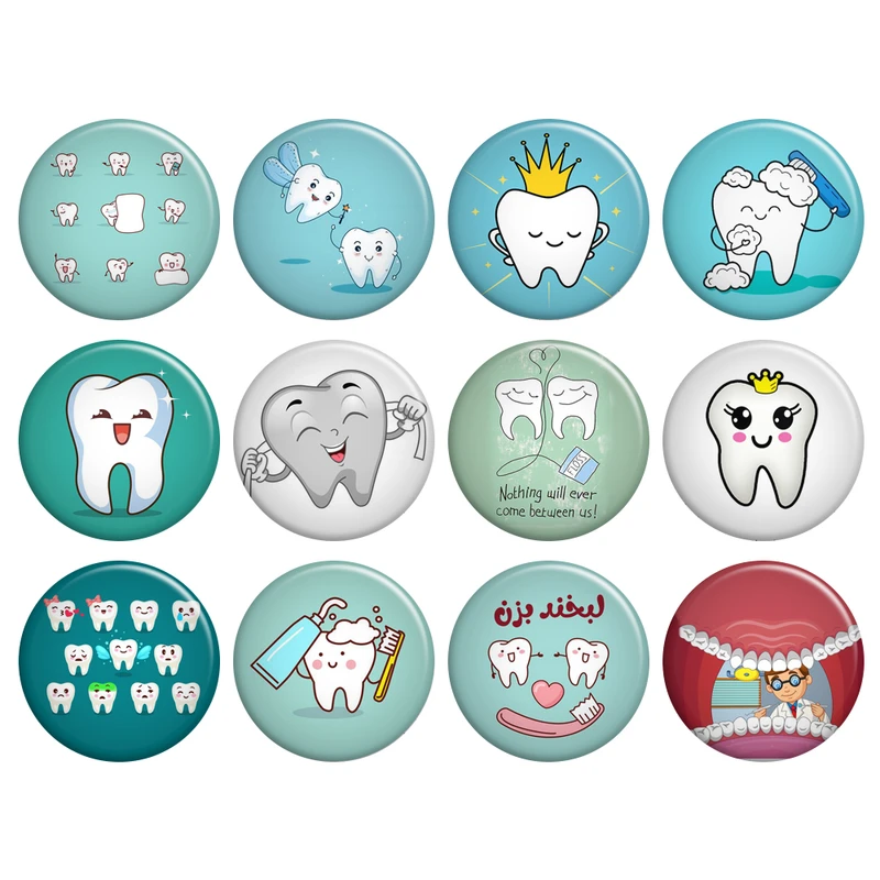 پیکسل گالری باجو طرح دندان و دندانپزشکی کد 33 مجموعه 12 عددی