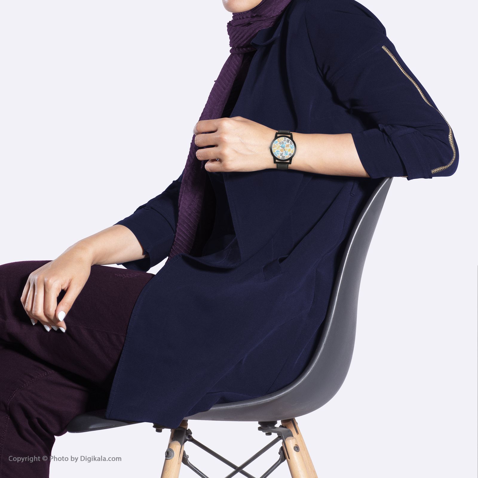 ساعت مچی عقربه ای والار طرح مهندسی کد LF2522 -  - 5