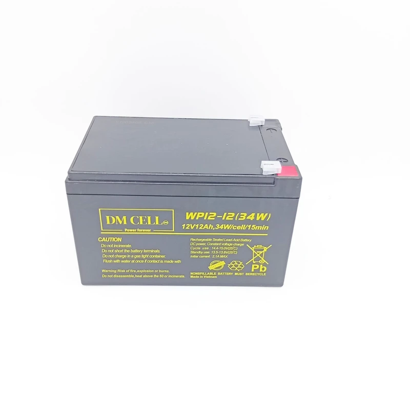 باتری سیلد اسید 12 ولت 12 آمپر دی ام سل مدل 12v-12Ah